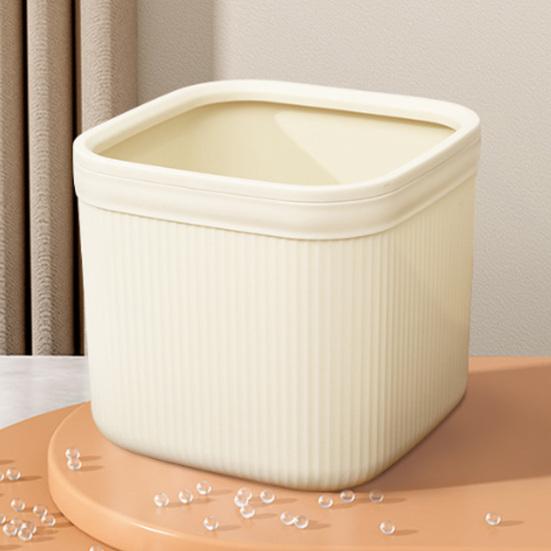 Garbage Can Plastic Desktop Trash Bin Large Capacity Wear-Resistant Trash Can for Office Bathroom Kitchen