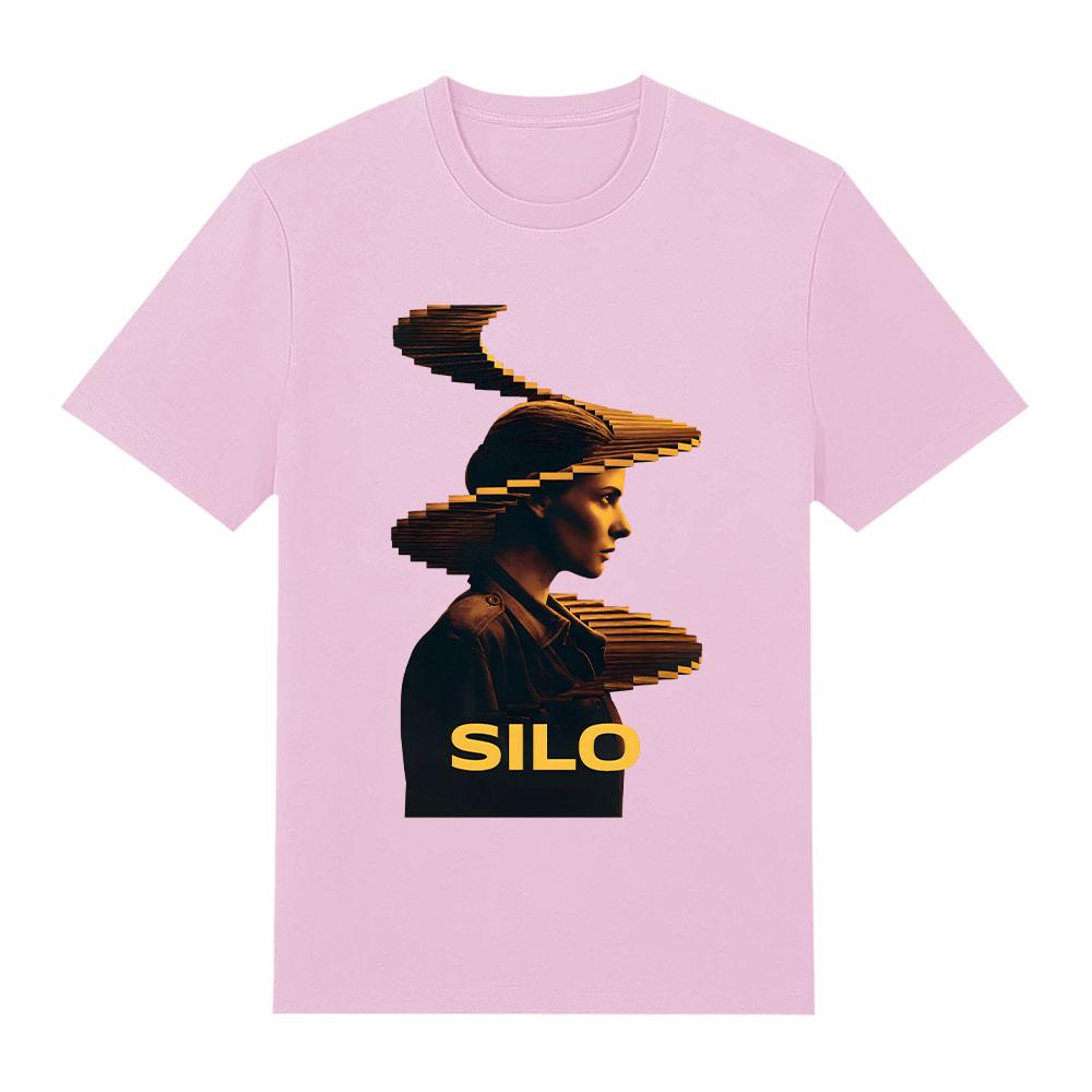 Camiseta de Algodón Retro Unisex Temporada 3 Silo Estampado Gráfico Camisetas Moda Estética Harajuku Camisetas Cuello Redondo Manga Corta Cómoda