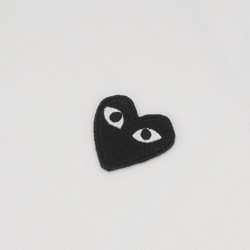 [Comme des Garçons] PLAY BLACK HEART POLO SHIRT Polo Shirt WHITE [Size S]