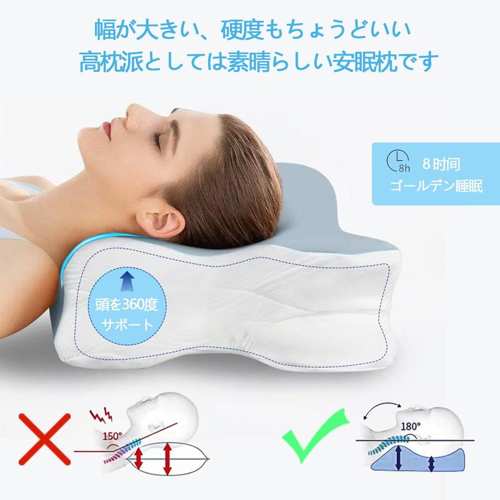 This Popular Memory Foam Pillow Relieves Neck Pain and Provides a Restful Sleep. Its Three-layer Construction Allows for Adjustable Heights and Lows,