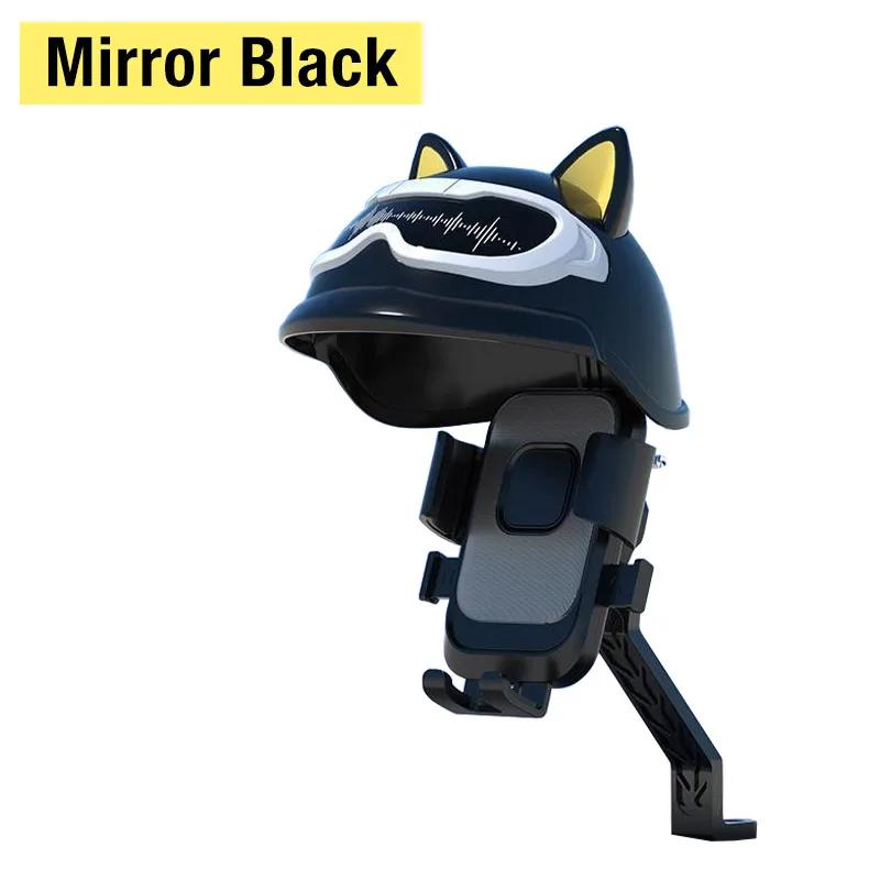 360°Rotation Bicycle Motorcycle Phone Holder Outdoor Cycling Navigation Stand Sunscreen Rainproof Small Helmet For All Smatphone