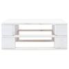 Outdoor Ottoman Pallet Design White Wood
