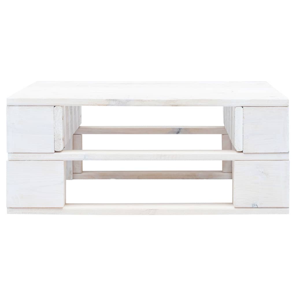 Outdoor Ottoman Pallet Design White Wood