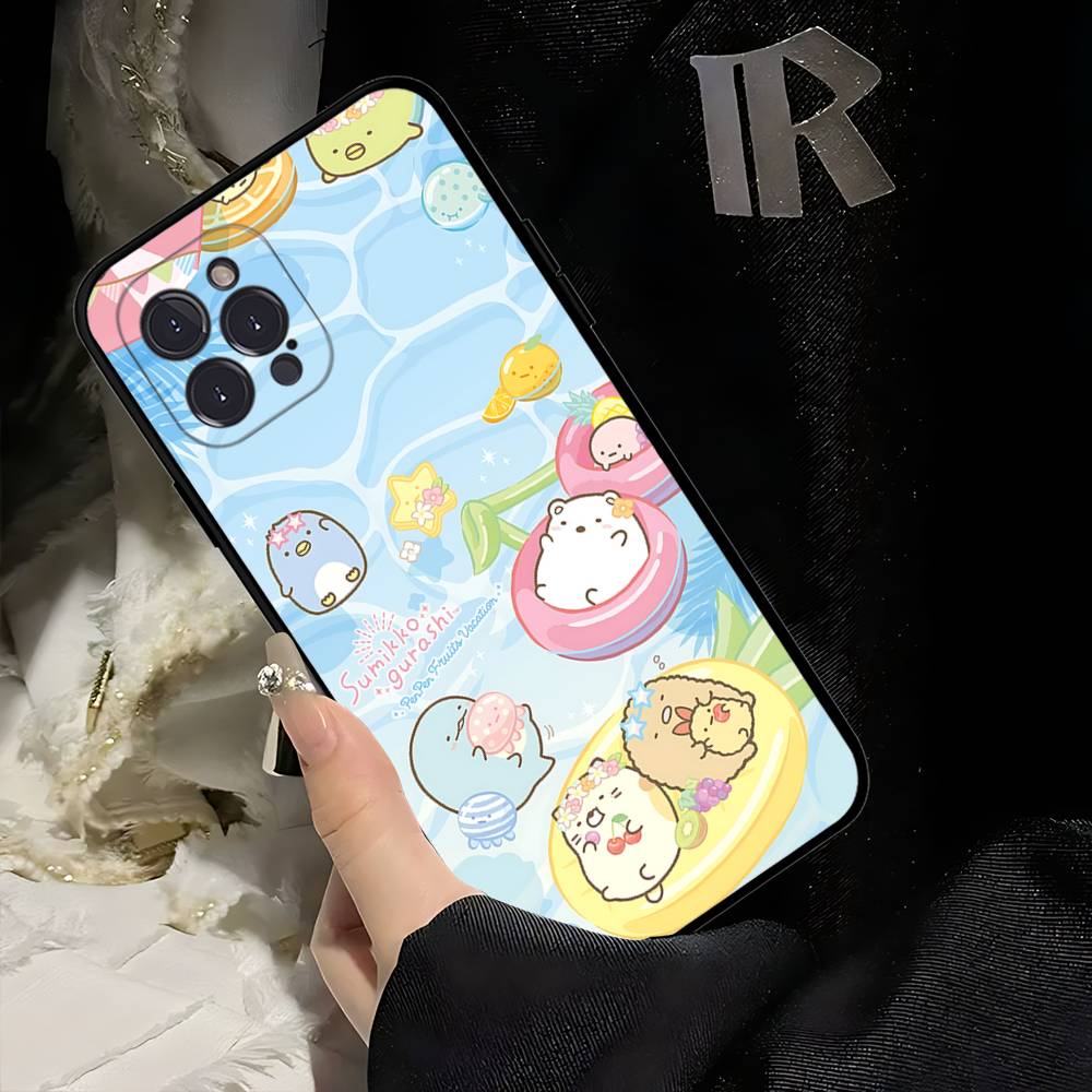Cartoon S-sumikko Gurashi Phone Case For Iphone 17 16 15 16e 14 13 12 11 Pro Max Plus Case Cover Coque
