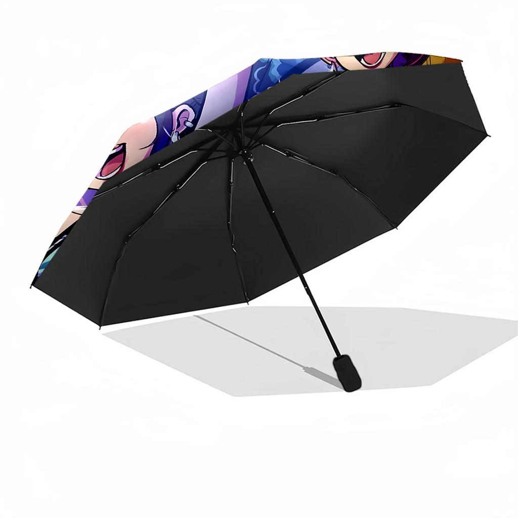 Demon Hunter Girls Party Outdoor Automatic Umbrella Sturdy 8-Rib Shaft Compact Design Durable Everyday Carry Umbrella Stylish Accessory