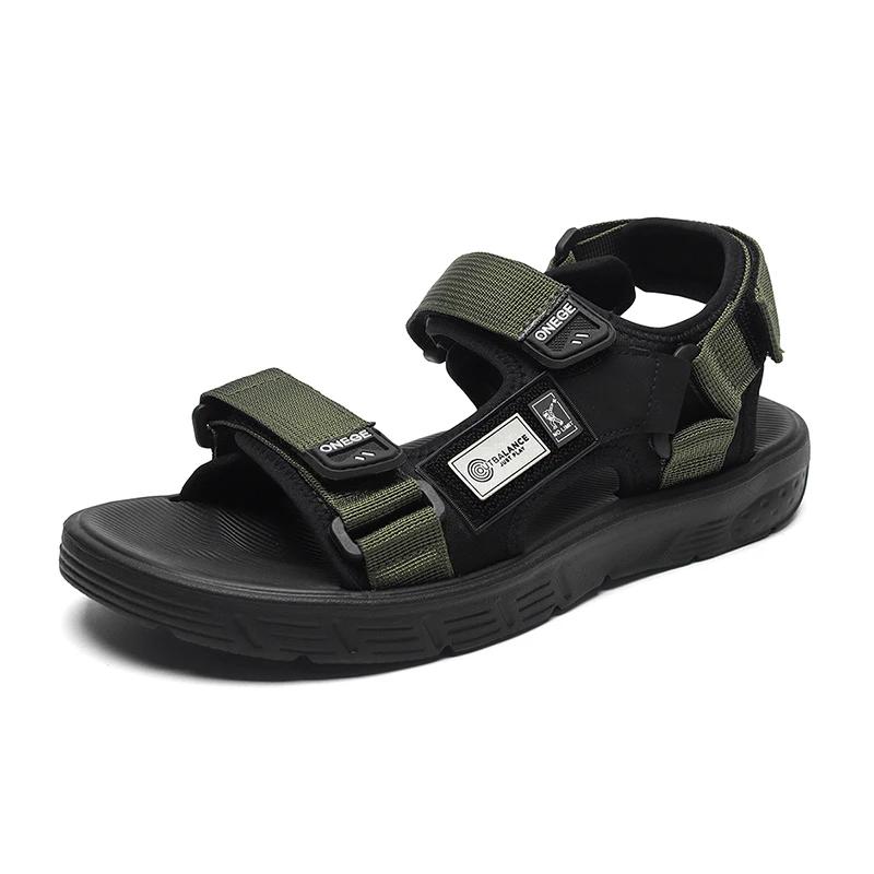 Men's Sandals 2025 Youth Men's Buckle Driving Outdoor Beach Shoes Lightweight Youth Trend