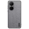 For Huawei Enjoy 80 Case Wood Texture PU Leather Coated PC TPU Phone Cover