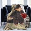 Monchhichis Kun Chan Pärchen Decke Niedliche Cartoon Flanell Tolle Warme Überwurfdecke für Bettwäsche Wohnzimmer Herbst/Winter Outdoor