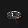 Vintage Geometric Sterling Adjustable Ring Men Women Retro Minimalist Statement Finger