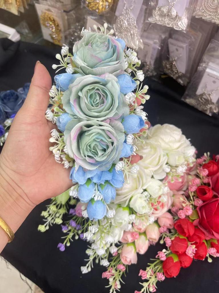 Yunnan Ethnic Headflower Comb - Handmade Thai Dance Headdress & Photo Studio Performance Accessory