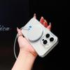 Apple 16 Pro Max Case: Transparent, Non-Slip, Corrugated Shell with Integrated Stand for iPhone 16 Series, Skin-Feel Finish