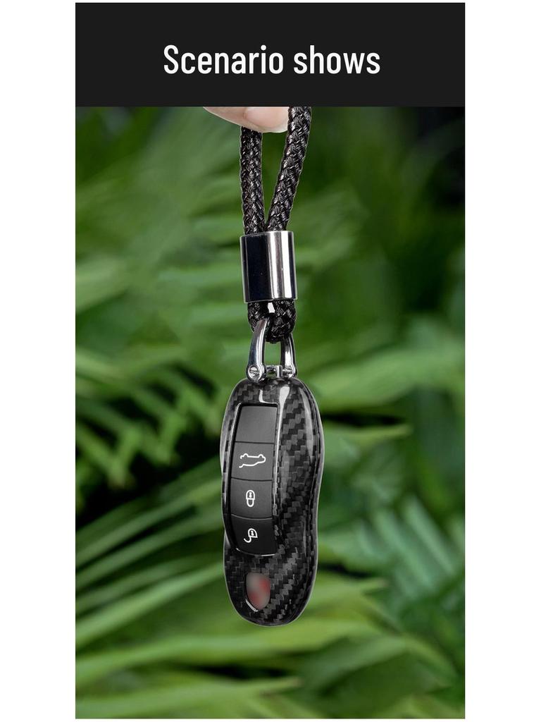 Real Carbon Fiber Key Shell for New and Old Cayenne, Macan, Panamera