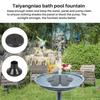 Energieeinsparende Solarbetriebene Pumpe Mehrere Düsen Solar-Wasserspielbrunnen Vogeltränke Brunnen Terrasse