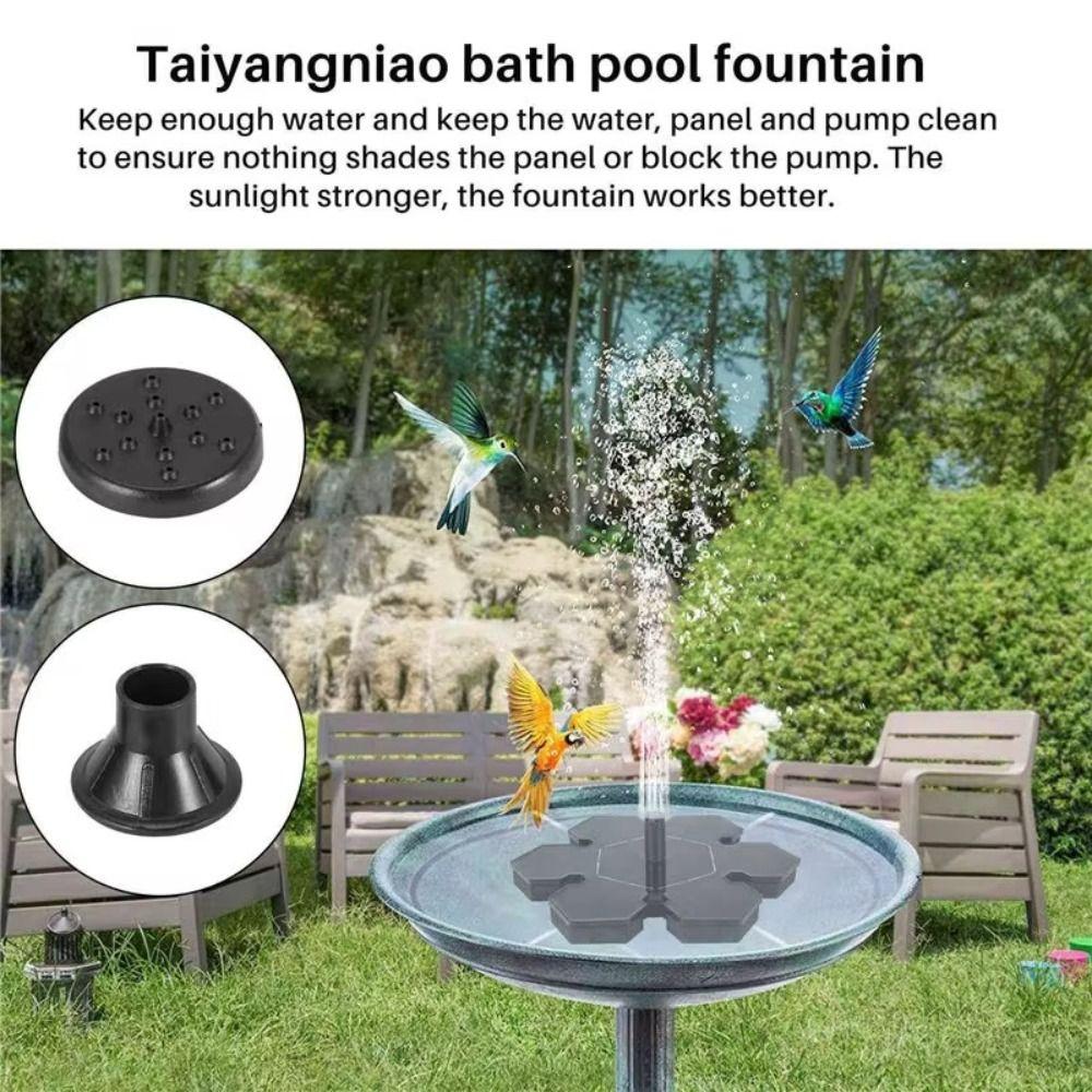 Energieeinsparende Solarbetriebene Pumpe Mehrere Düsen Solar-Wasserspielbrunnen Vogeltränke Brunnen Terrasse