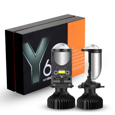 2Pcs H4 Canbus 120W Lamp H4 LED Mini Projector Lens Automobles Bulb 30000LM Conversion Kit Hi/Low Beam Headlight RHD LHD