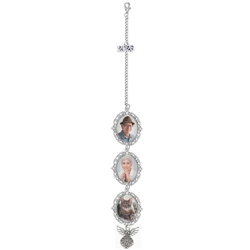 Personalized Graduation Cap Tassels Photo Charm Decorative Zinc Alloy Keepsake For Commencement Ceremony