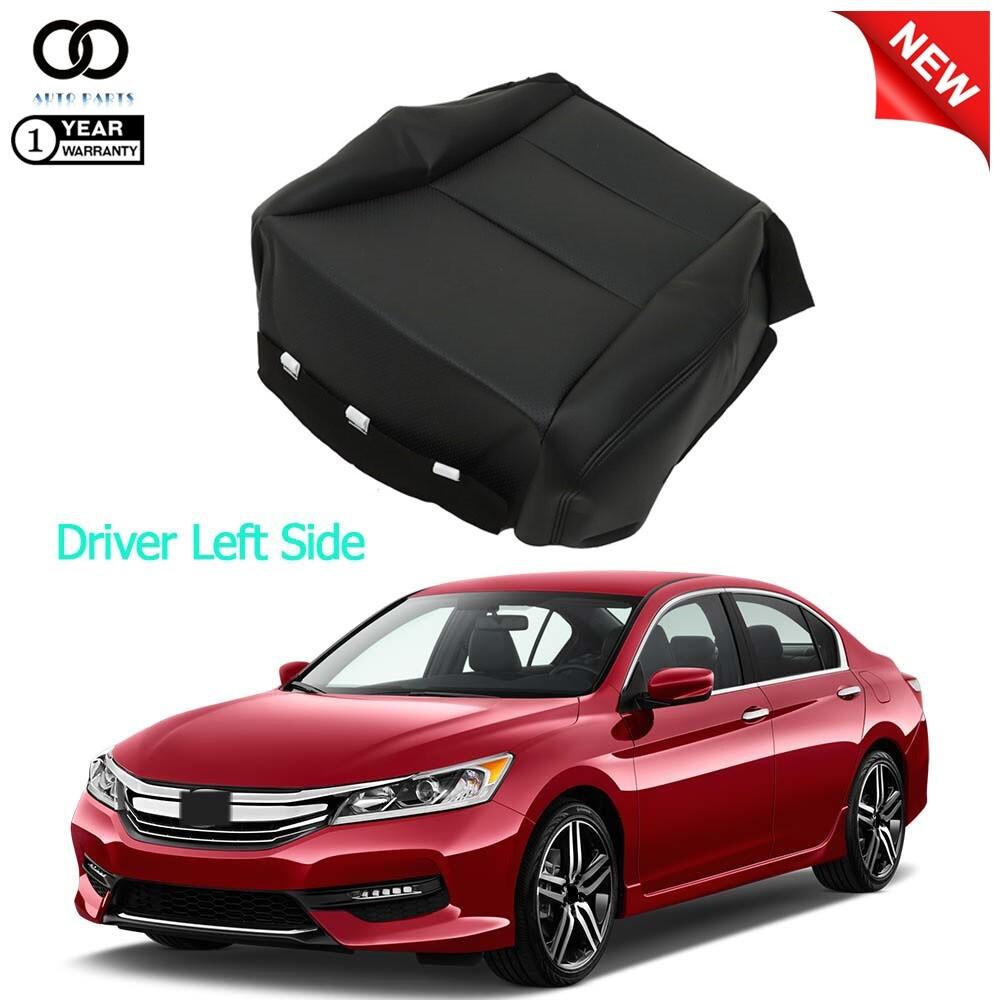 For 2013-2016 2017 Honda Accord Black Leather Driver Side Bottom Seat Cover