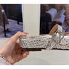 New Style Luxury Crystal Footwear Silver Women Flat with Shoes Female Pointed Toe Rhinestones Shallow Ladies Flats Shoes