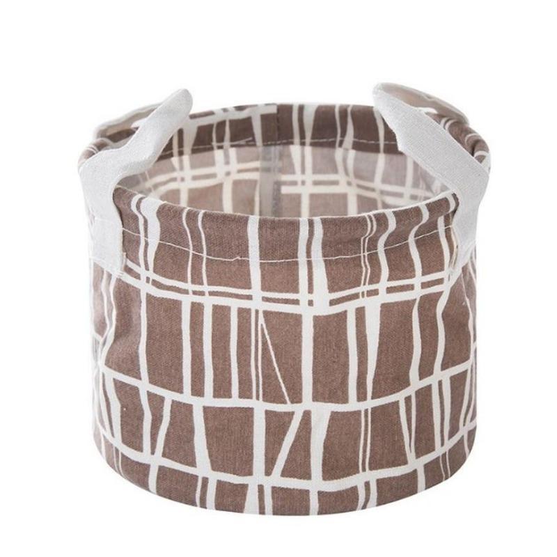 

Бытовая Мода Мультяшный Круглый Хлопково-Льняной Настольный Ящик для Хранения Разное Хранение Канцелярские Товары Косметика Корзина Контейнер coffee