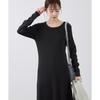 ROPE PICNIC Lamellibe Knit Black Size 38 Dress, (01),