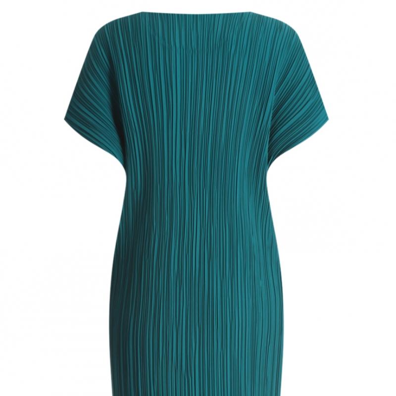 Shop Jenny Women Long Pleated Dress Cap Sleeve Ble Wdr 1335