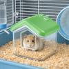 House Shape Hamster Bathtub Anti-Spill Golden Bear Bathroom Hamster Toilet  Pet Habitat