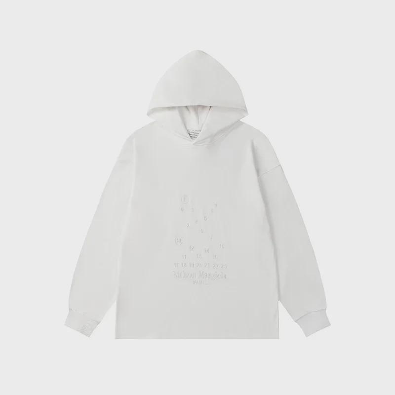"Couple Hoodie with Embroidered Letters & Numbers for Men & Women - Autumn/Winter Sweater"