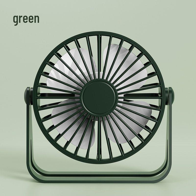 Portable 4-inch USB Desk Fan - Silent & Compact for Home, Office, or Dorm