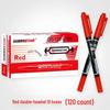 Compact Double-Ended Oil-Based Marker Pen Set - Black, Blue, Red Fine Liner, Quick-Drying & Fade-Resistant for Art & Painting