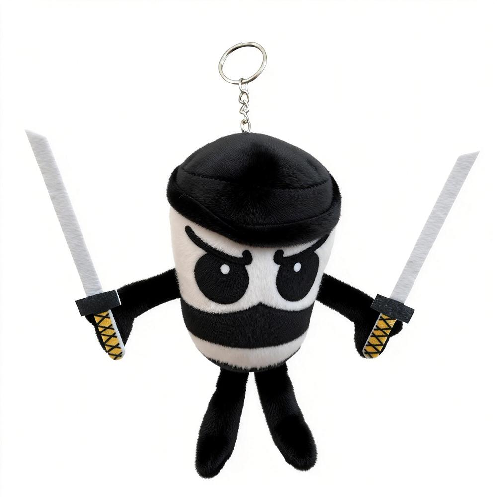16-18cm Italian Brainrot Plush Keychains Doll Keyring Stuffed Peluche Toy Tralalelo Tralala Tung Tung Tung Sahur Gift