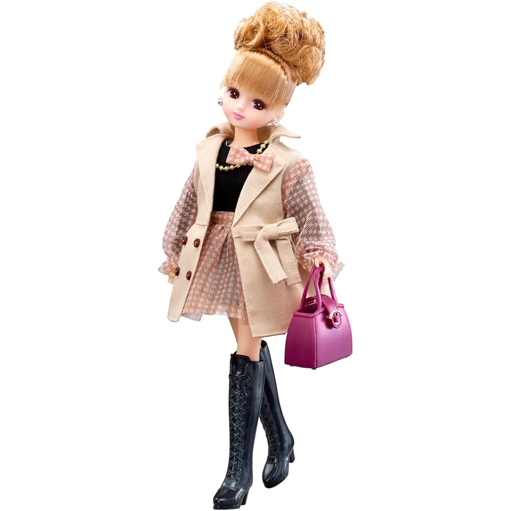

Takara Tomy Licca-chan Doll LD-17 Airy Trench Outfit Playset Toy for Ages 3 and Up
