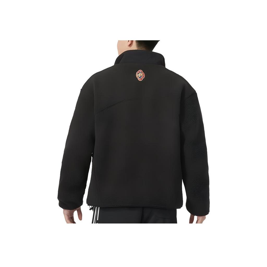 Puma Cny Year Of The Dragon Series Color Block Fabric Stand Collar Zip Casual Long Sleeve Jacket Men Jacket Black 625832-01