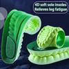 Breathable Odor-resistant Soft Insoles Men's Women's Arch Support Sports Insoles Elastic Soles Sneakers Shock-absorbing Insole