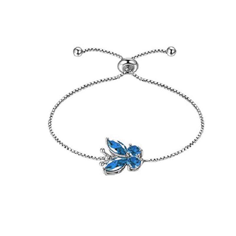 Butterfly Pendant Jewelry Set: Ring, Earring, Necklace & Clavicle Chain for Women