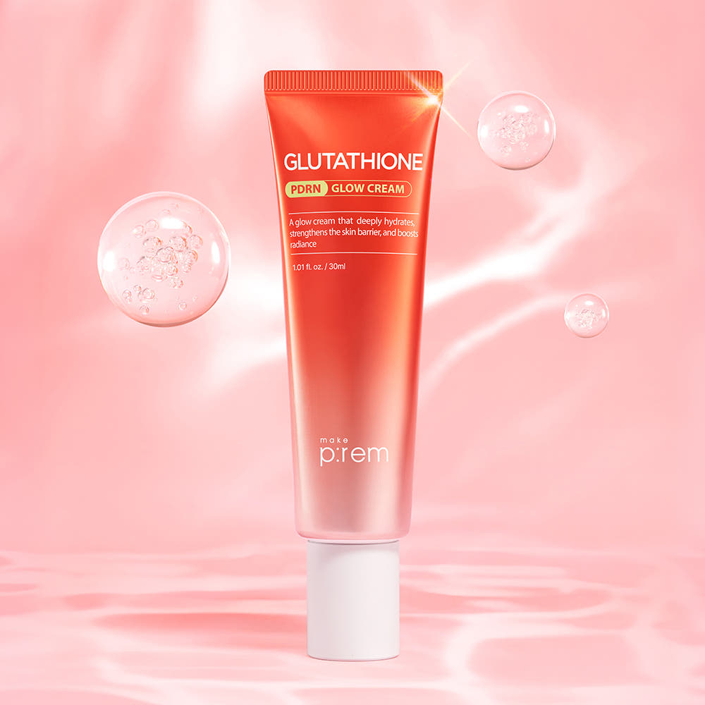 Make P:REM Glutathione PDRN Glow Cream 30ml PDRN Niacinamide Vitamin C Brightening Moisturizer