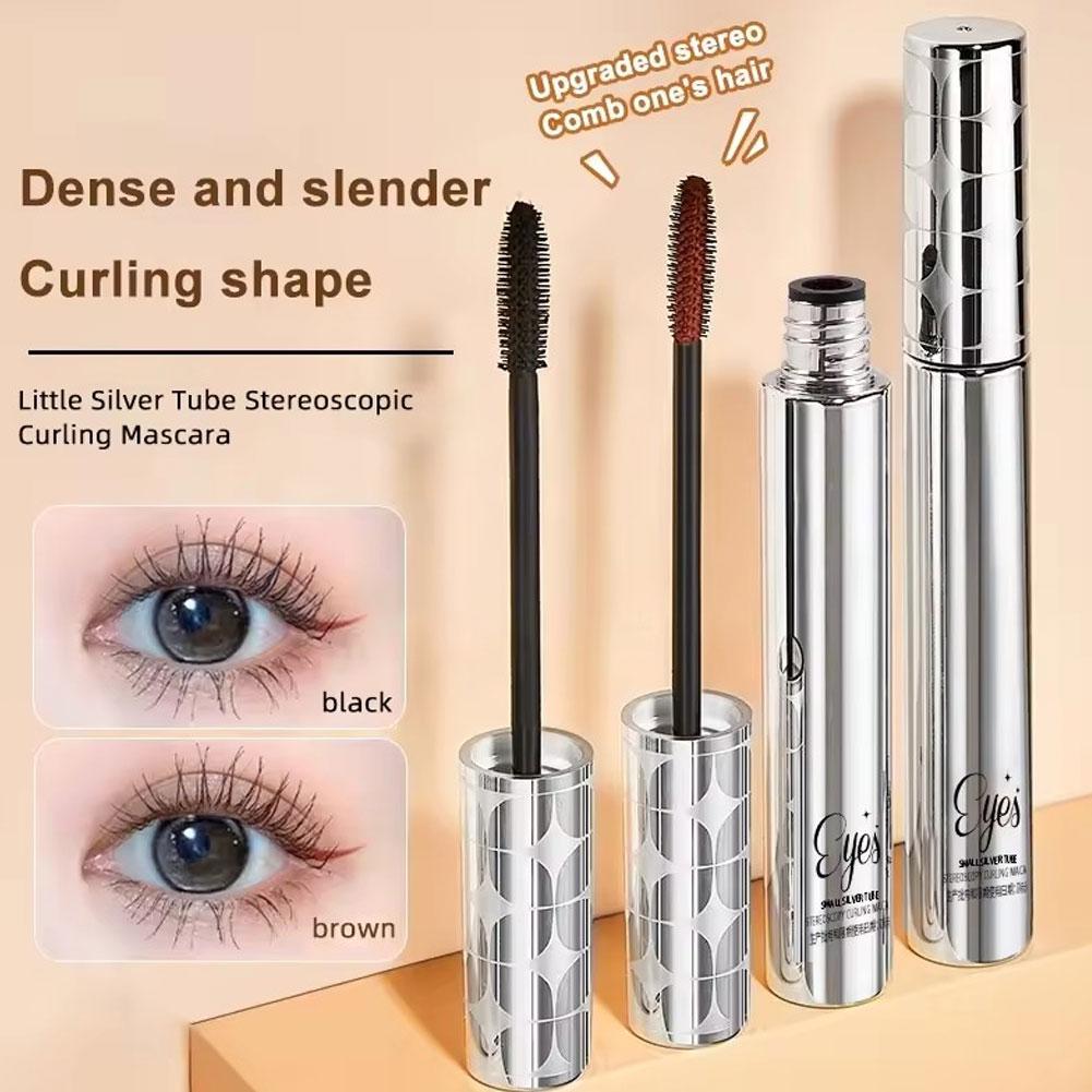 Waterproof Non-smudging Sweat-proof Long-lasting Curling Mascara And Volumising Lengthening X4J0