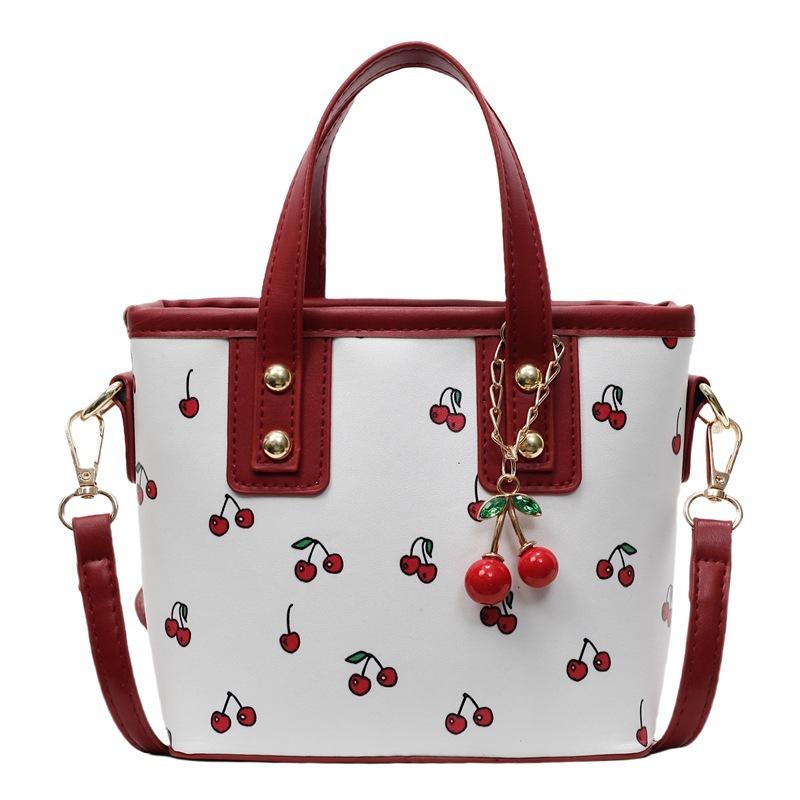 This Year's Popular Cherry Bag Women's Autumn and Winter Retro 2025 New Fashion Shoulder Messenger Bag Handbag