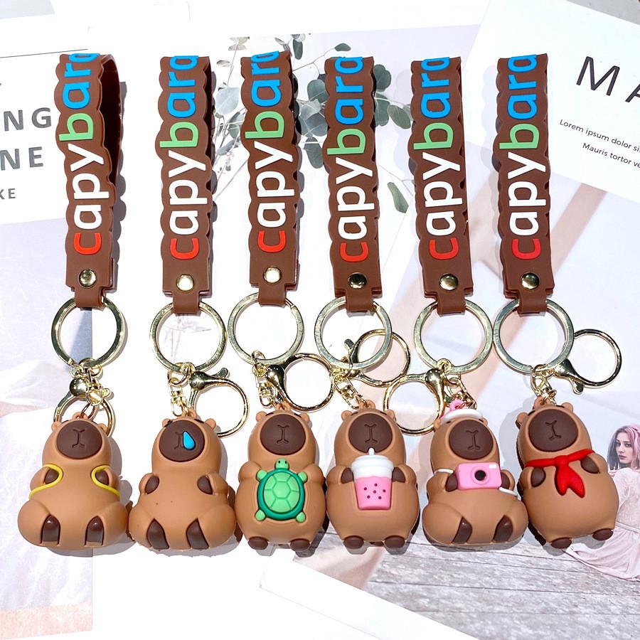 Adorable Capybara Keychain Cute Bag Charm Trendy Car Pendant Gift