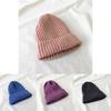 Cotton Comfortable Warm Knit Hat For Winter Versatile Colors Beanie Hightop