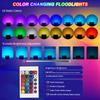 Outdoor RGB LED Flutlicht 50W 100W Mehrfarbig Fernbedienung Dimmbar IP66 Wasserdicht Speicherfunktion LED Strahler Blitz Fade