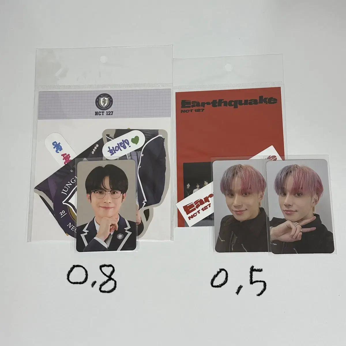 

Ncity 127 Jeongwoo School Kit Sticker Pack Earthquake Foca