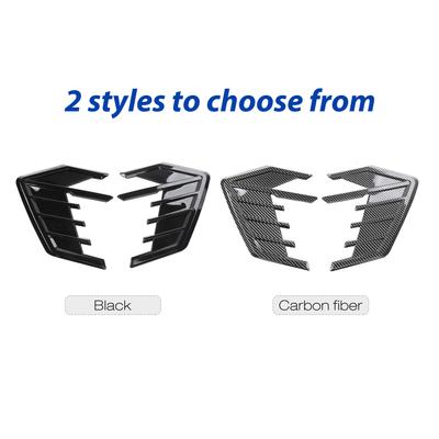 Universal 2 Stück Auto Kotflügel Seitenlüftung Dekoration Luftstrom Einlassloch Kühlergrill Spoiler DIY Stil Auto Luftstrom Einlass Lüftungshaube