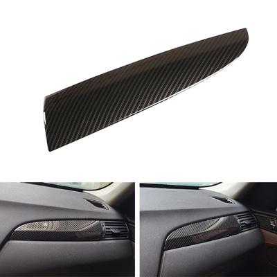 Araba Styling ABS Karbon Fiber Doku Dashboard Paneli Yolcu Yan Şerit Kapak Trim BMW X3 X4 F25 F26 2013 - 2017