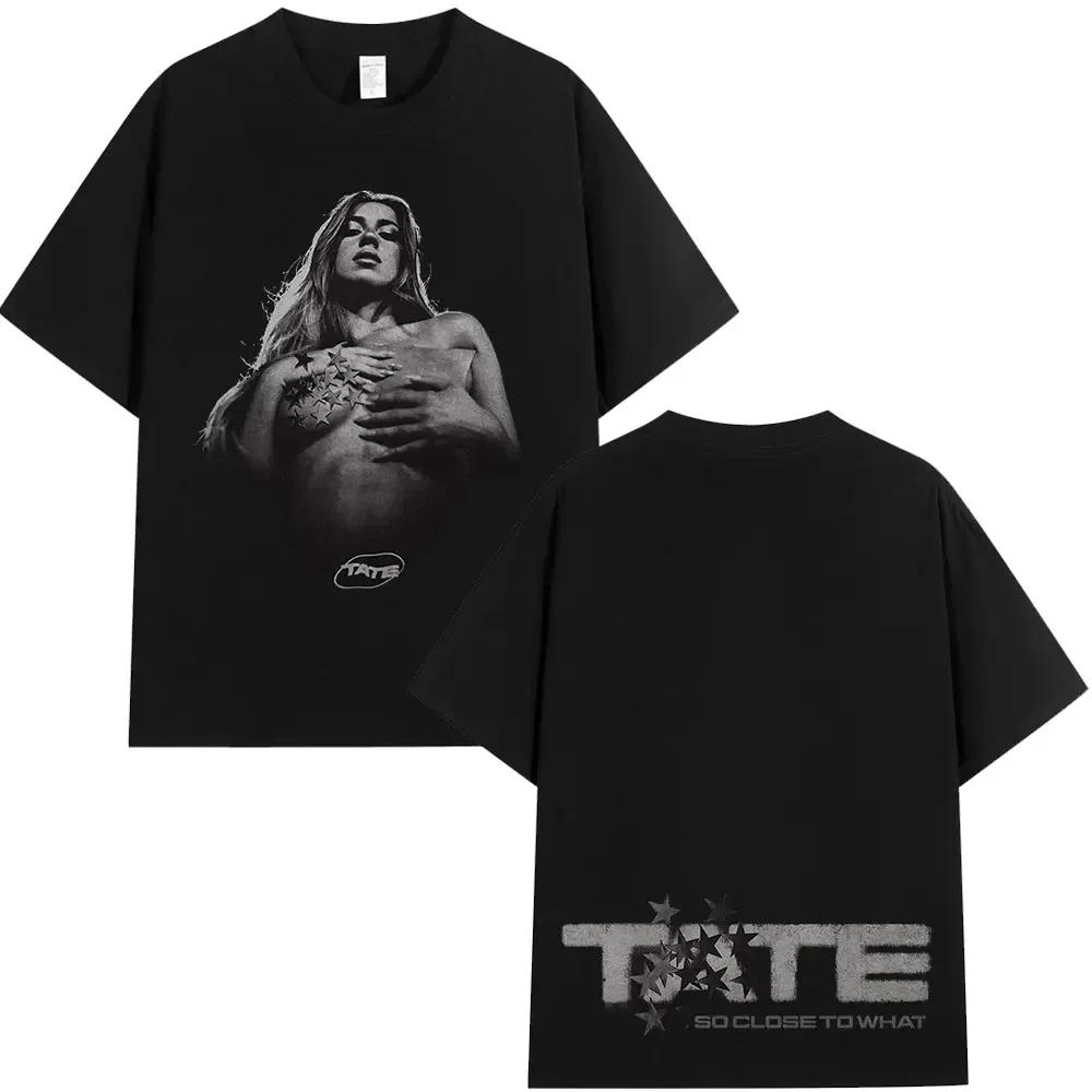 Tate McRae Miss Possessive Tour 2025 TShirts Unisex Unisex Harajuku ONeck Short Sleeve T Shirts Cotton Casual Tshirt Fans Gift