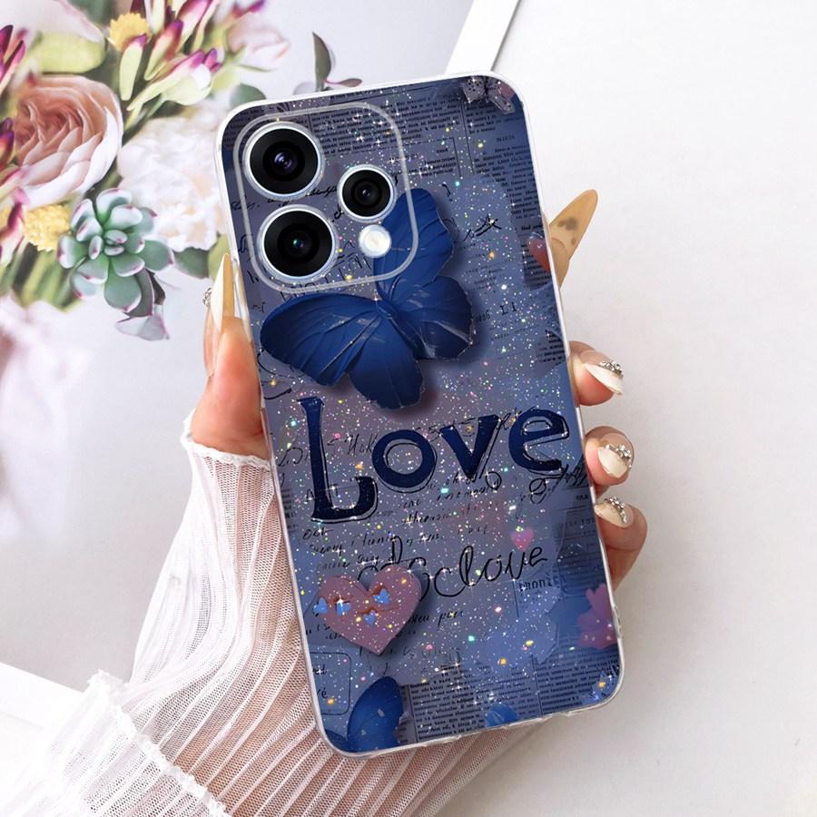 Case For OPPO Reno15 15F Protective Case For OPPO Reno15 F CPH2801 Reno 15  5G Capa Flower Soft Silicon TPU Phone Cover