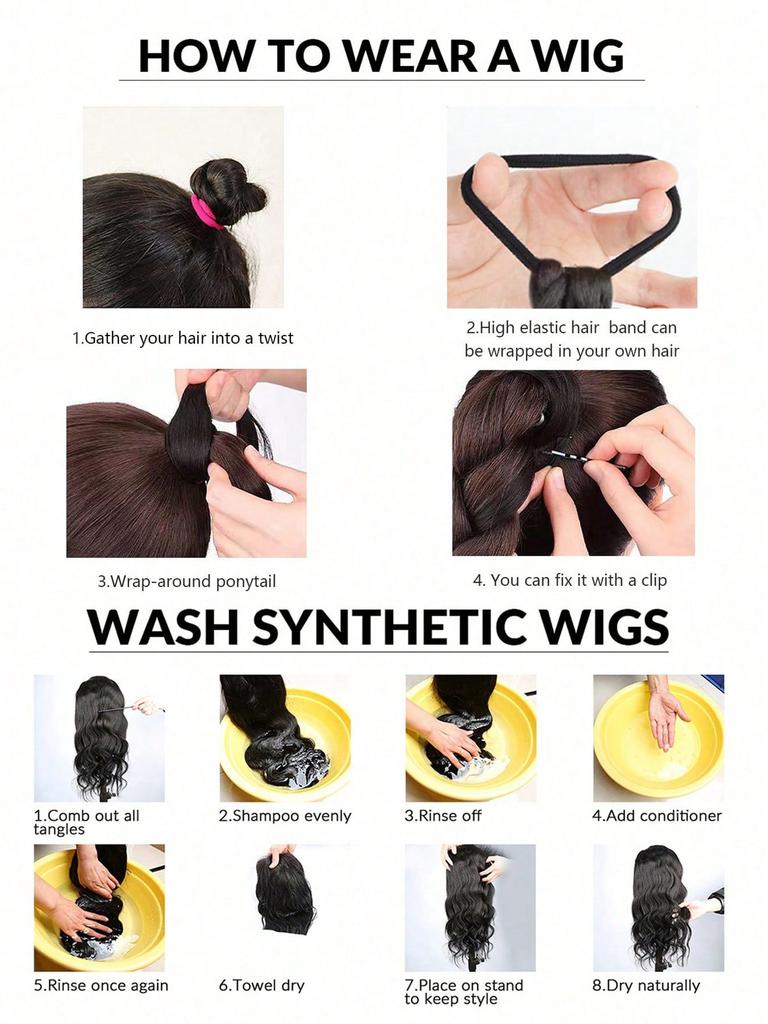 Long Braided Synthetic Hair Extension Ponytail