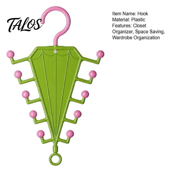 Talos V Shaped Double-Sided Closet Organizer, with 360° Rotating, Space Saving Multi-Layer Vertical Hanger, for Hats Bags Ties Scarves