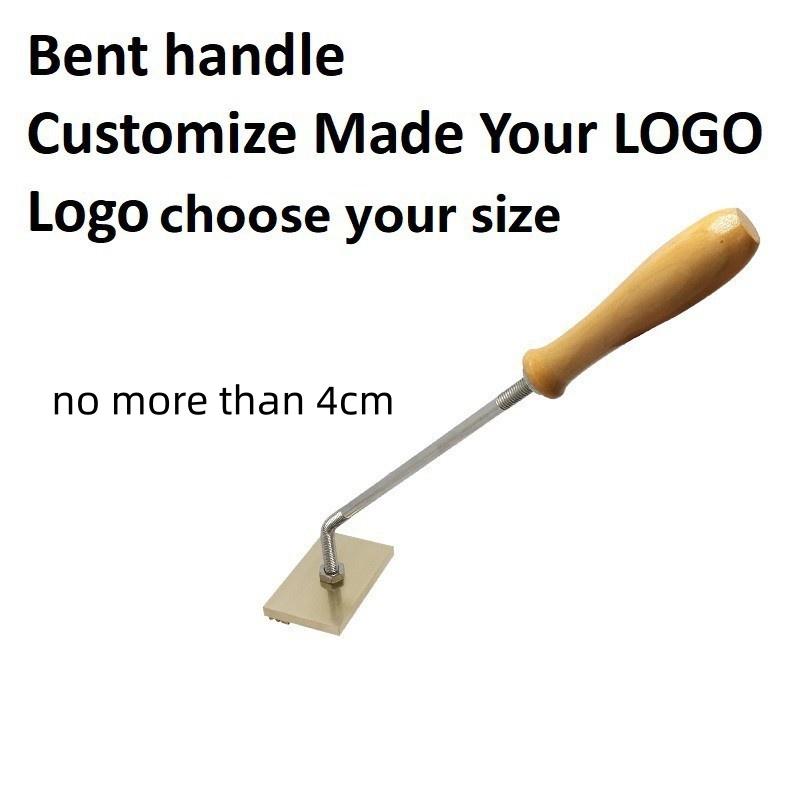 Gepersonaliseerde Vuur Brandend Koper Messing Stempel DIY Hout Leer Vuur Bakken Taart Brood Branding Stempel