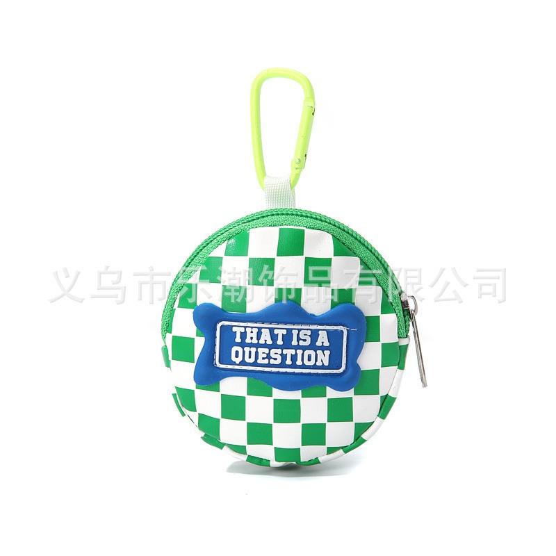 

Оригинальная сумка для смены одежды, сумка для наушников, подвеска, школьный рюкзак, подвеска, шахматная клетка, модная сумка для ключей, модный хип-хоп.