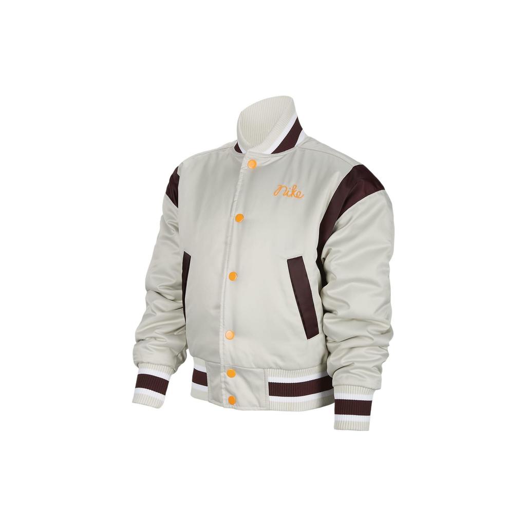 Nike Jacket Culture Of Basketball Solid Color Back Print Animal Pattern Button Long Sleeve Kids Jackets Off-White DV3103-072